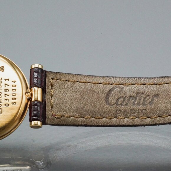 MINT WOW! CARTIER TRINITY VENDOME WOMENS LEATHER WATCH WITH BOX main image 6